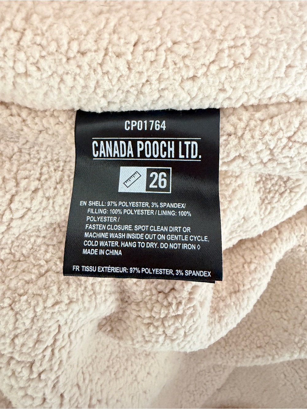 Canada Pooch Gray Hooded Faux-Fur Trim Dog Coat - Stylish Winter Wear - Picture 8 of 9